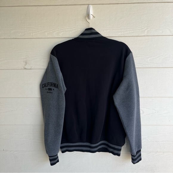 San Francisco California Varsity Jacket Black Grey Letterman | Size Large - Picture 2 of 3